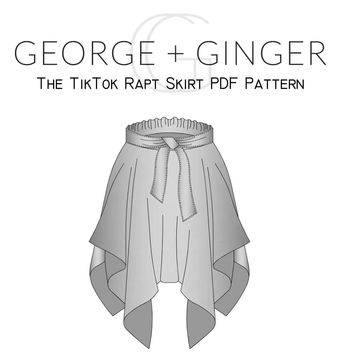 The TikTok Rapt Skirt PDF Sewing Pattern