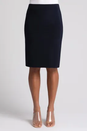 Tube Skirt Midi | Navy