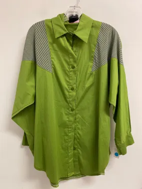 Tunic Long Sleeve By Clothes Mentor In Green, Size: Xl