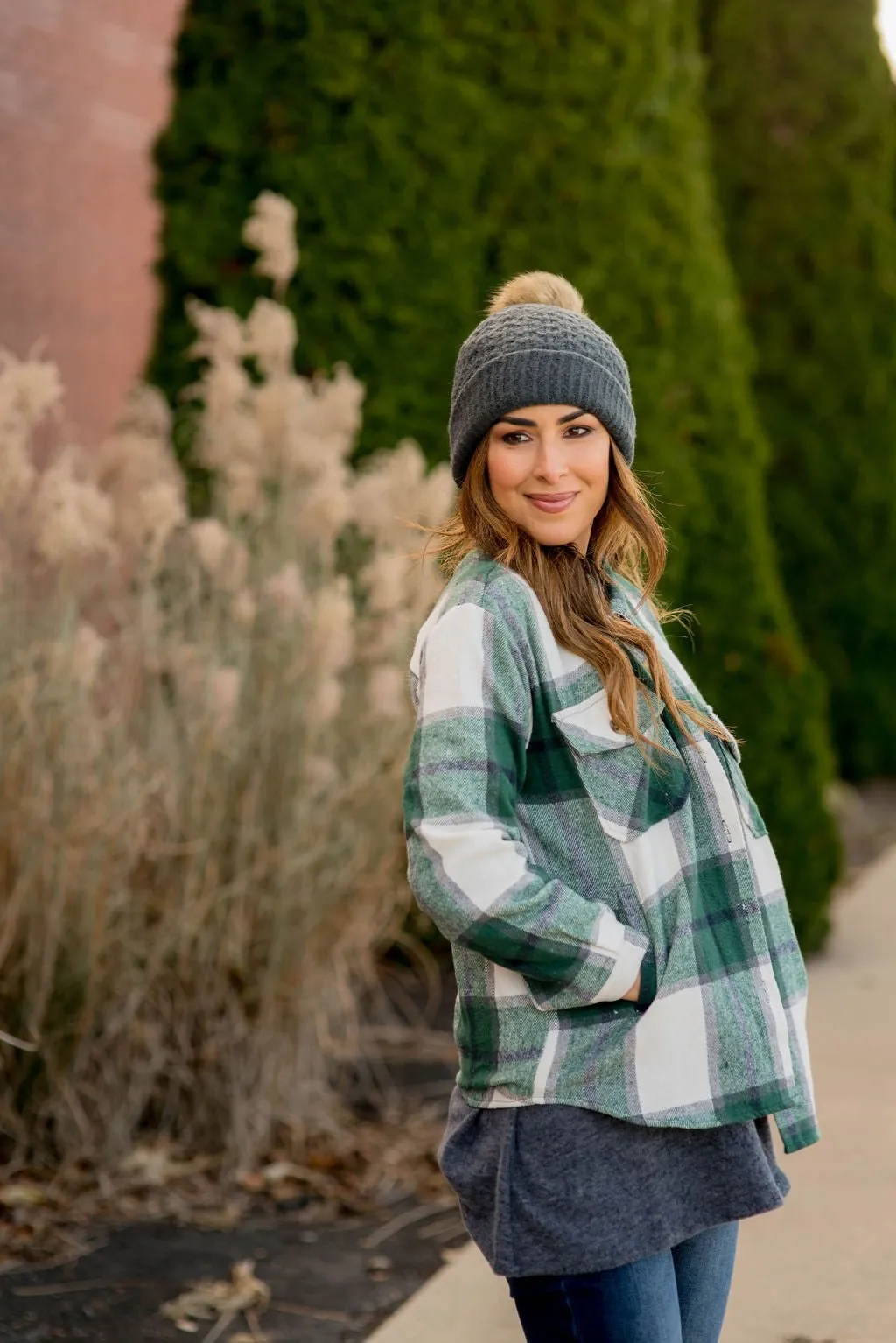 Two Pocket Large Plaid Shacket