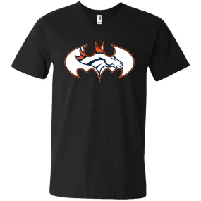 We Are The Denver Broncos Batman Nfl Mashup Men V-Neck T-Shirt