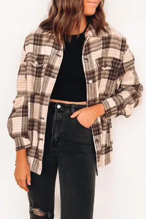 Zara Check Shacket Multicoloured